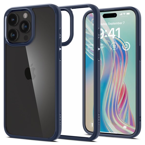 Spigen iPhone 15 Pro Max Deksel Ultra Hybrid Navy Blue