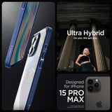 Spigen iPhone 15 Pro Max Deksel Ultra Hybrid Navy Blue