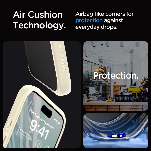 Spigen iPhone 15 Pro Max Deksel Ultra Hybrid Mute Beige