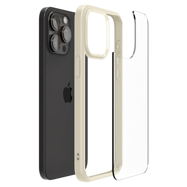Spigen iPhone 15 Pro Max Deksel Ultra Hybrid Mute Beige