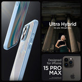 Spigen iPhone 15 Pro Max Deksel Ultra Hybrid Sierra Blue