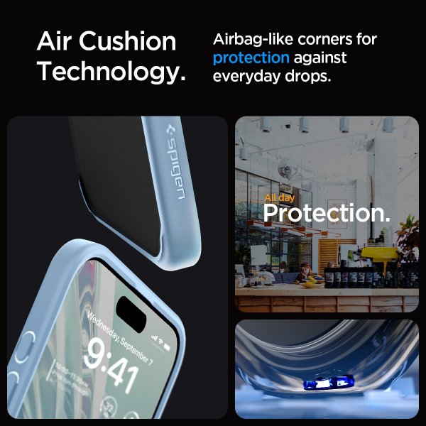 Spigen iPhone 15 Pro Max Deksel Ultra Hybrid Sierra Blue