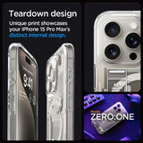 Spigen iPhone 15 Pro Max Deksel Ultra Hybrid Zero One MagFit Natural Titanium