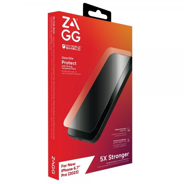 Zagg InvisibleShield iPhone 15 Pro Max Skjermbeskytter Glass Elite