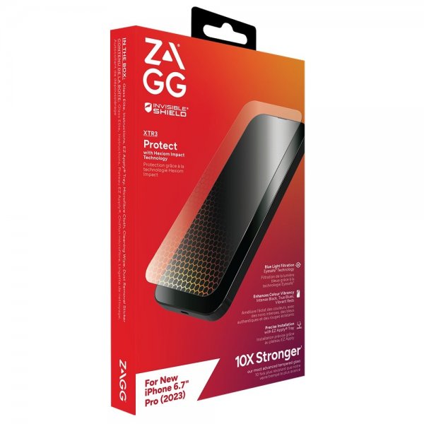 Zagg InvisibleShield iPhone 15 Pro Max Skjermbeskytter Glass XTR3