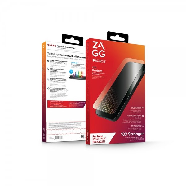 Zagg InvisibleShield iPhone 15 Pro Max Skjermbeskytter Glass XTR3