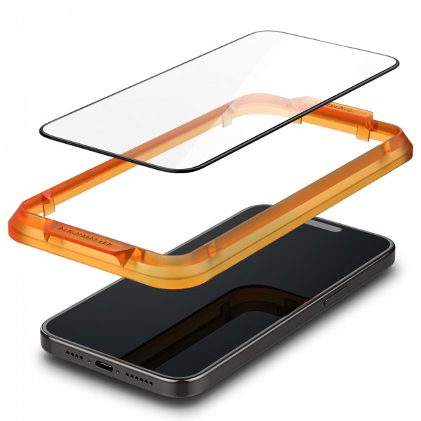 Spigen iPhone 15 Pro Max Skjermbeskytter GLAS.tR ALIGNmaster 2-pakning