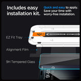 Spigen iPhone 15 Pro Max Skjermbeskytter GLAS.tR EZ Fit 2-pakning