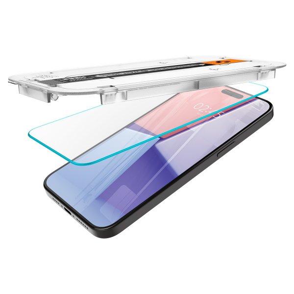 Spigen iPhone 15 Pro Max Skjermbeskytter GLAS.tR EZ Fit 2-pakning