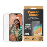 PanzerGlass iPhone 15 Pro Max Skjermbeskytter Ultra-Wide Fit EasyAligner
