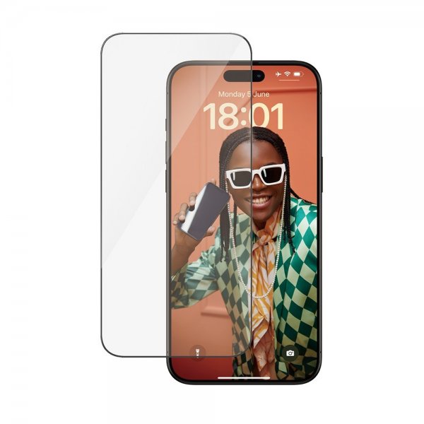 PanzerGlass iPhone 15 Pro Max Skjermbeskytter Ultra-Wide Fit EasyAligner
