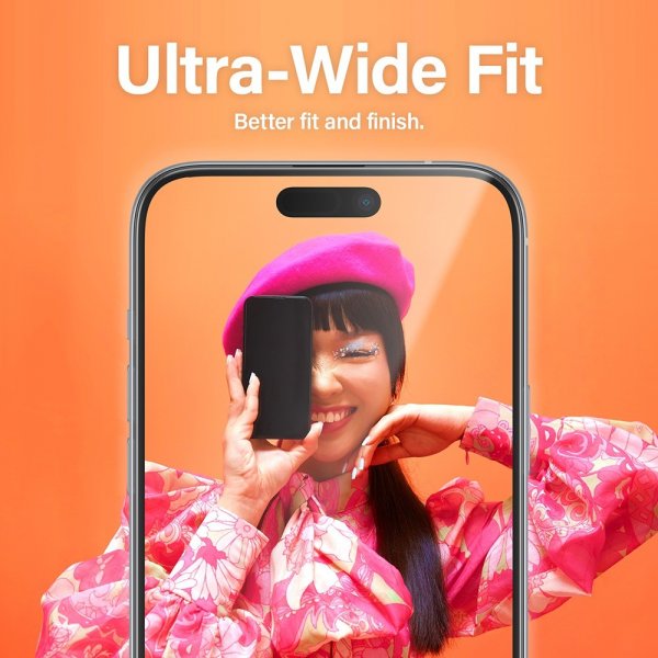 PanzerGlass iPhone 15 Pro Max Skjermbeskytter Ultra-Wide Fit EasyAligner