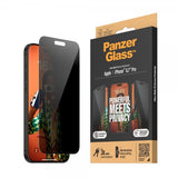 PanzerGlass iPhone 15 Pro Max Skjermbeskytter Ultra-Wide Fit Privacy EasyAligner