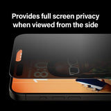 PanzerGlass iPhone 15 Pro Max Skjermbeskytter Ultra-Wide Fit Privacy EasyAligner