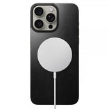 Nomad iPhone 15 Pro Max Skin Magnetic Leather Back Horween Svart