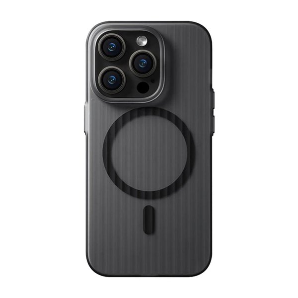 iPhone 15 Pro Deksel Korrugerte MagSafe Svart