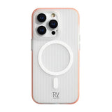 Rvelon iPhone 15 Pro Deksel Korrugerte MagSafe Oransje
