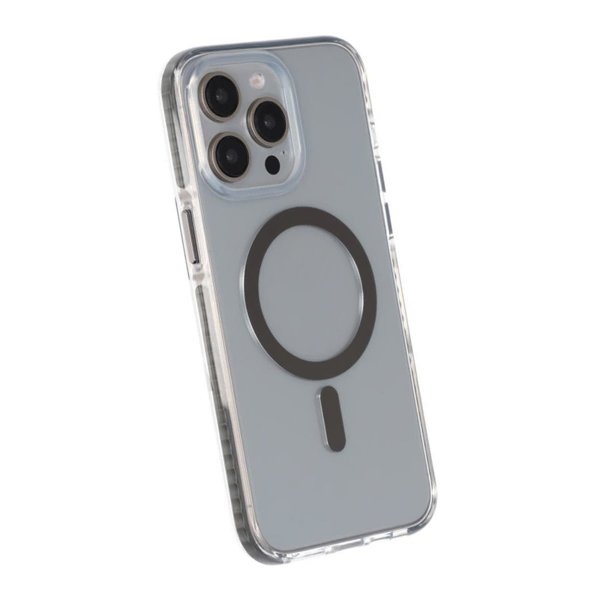 iPhone 15 Pro Deksel Støtsikker MagSafe Grå