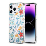 iPhone 15 Pro Deksel Blomstermønster MagSafe Kvister