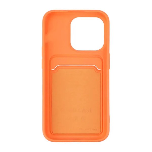 iPhone 15 Pro Deksel Kortholder Oransje