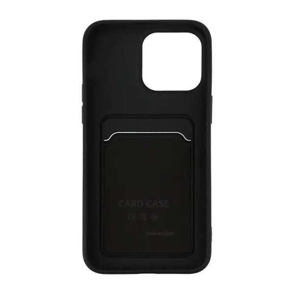 iPhone 15 Pro Deksel Kortholder Svart