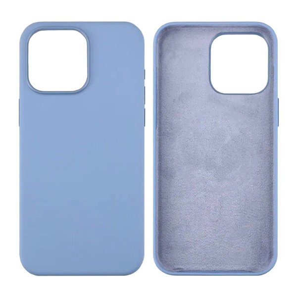 Rvelon iPhone 15 Pro Deksel Silikon Blå