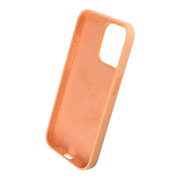 Rvelon iPhone 15 Pro Deksel Silikon Peach