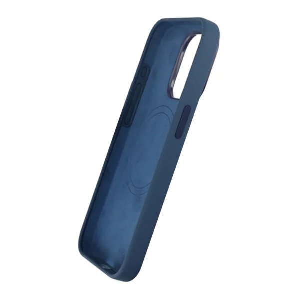 Rvelon iPhone 15 Pro Deksel Silikon MagSafe Blå