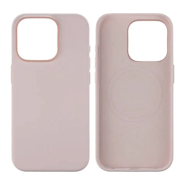 Rvelon iPhone 15 Pro Deksel Silikon MagSafe Rosa