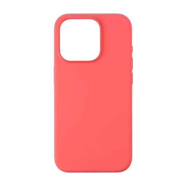 Rvelon iPhone 15 Pro Deksel Silikon Rød