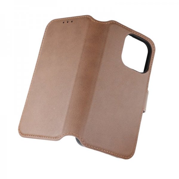Rvelon iPhone 15 Pro Etui Ekte Skinn Brun