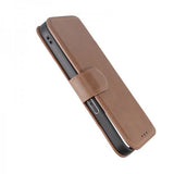 Rvelon iPhone 15 Pro Etui Ekte Skinn Brun
