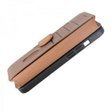 Rvelon iPhone 15 Pro Etui Ekte Skinn Brun