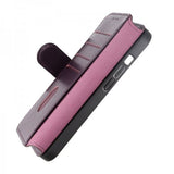 Rvelon iPhone 15 Pro Etui Ekte Skinn Lilla