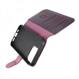 Rvelon iPhone 15 Pro Etui Ekte Skinn Lilla