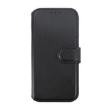 Rvelon iPhone 15 Pro Etui Ekte Skinn Svart