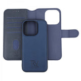 Rvelon iPhone 15 Pro Etui Detachable Wallet Case Blå