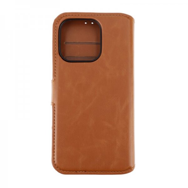 Rvelon iPhone 15 Pro Etui Detachable Wallet Case Brun