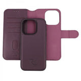 Rvelon iPhone 15 Pro Etui Detachable Wallet Case Lilla