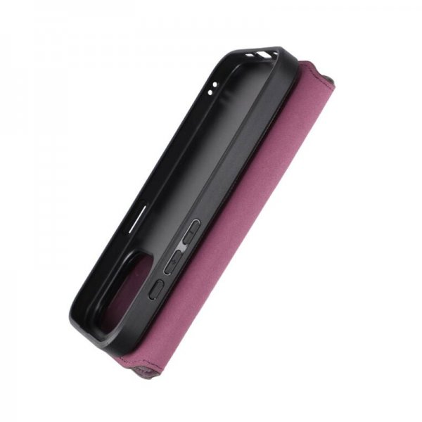 Rvelon iPhone 15 Pro Etui Detachable Wallet Case Lilla