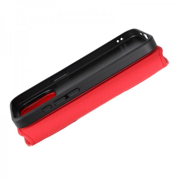 Rvelon iPhone 15 Pro Etui Detachable Wallet Case Rød