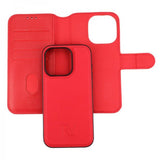 Rvelon iPhone 15 Pro Etui Detachable Wallet Case Rød