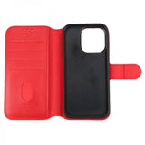 Rvelon iPhone 15 Pro Etui Detachable Wallet Case Rød