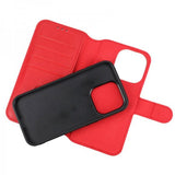 Rvelon iPhone 15 Pro Etui Detachable Wallet Case Rød
