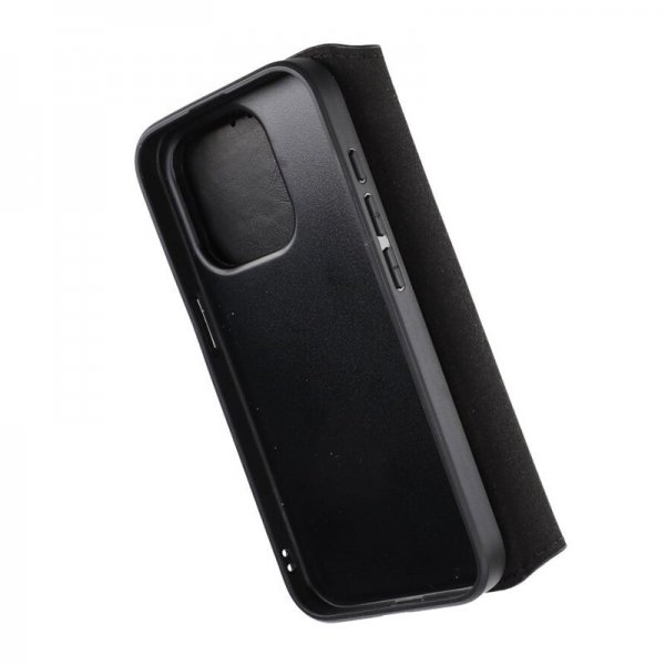 Rvelon iPhone 15 Pro Etui Detachable Wallet Case Svart