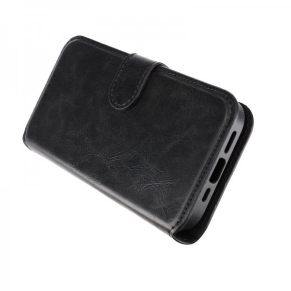 Rvelon iPhone 15 Pro Etui Detachable Wallet Case Svart