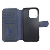 Rvelon iPhone 15 Pro Etui 4 Kortlomme MagSafe Blå
