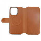 Rvelon iPhone 15 Pro Etui 4 Kortlomme MagSafe Brun