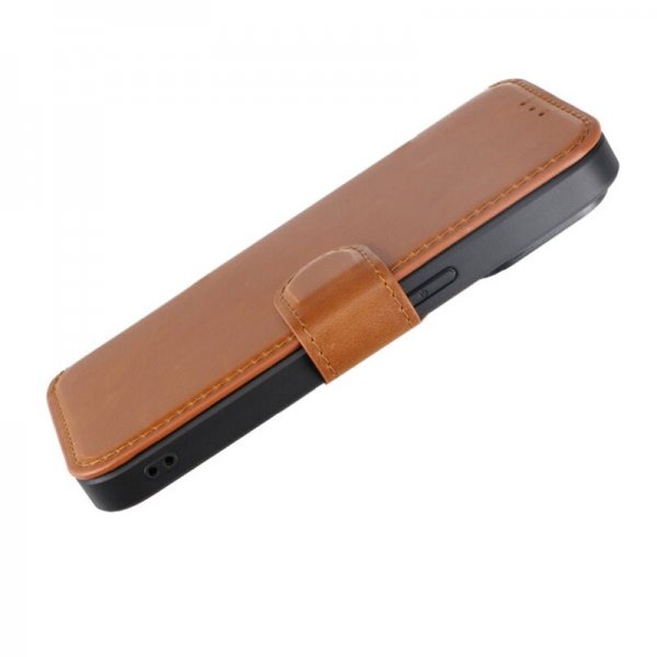 Rvelon iPhone 15 Pro Etui 4 Kortlomme MagSafe Brun