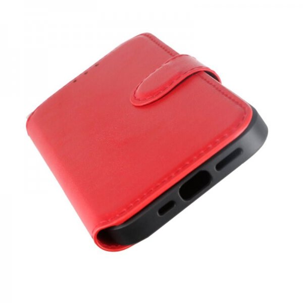 Rvelon iPhone 15 Pro Etui 4 Kortlomme MagSafe Rød